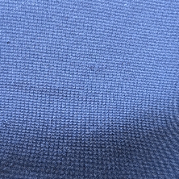 Trina Turk Navy Blue Ruffled Sleeve Sheath Dress Size 12 - Picture 5 of 10